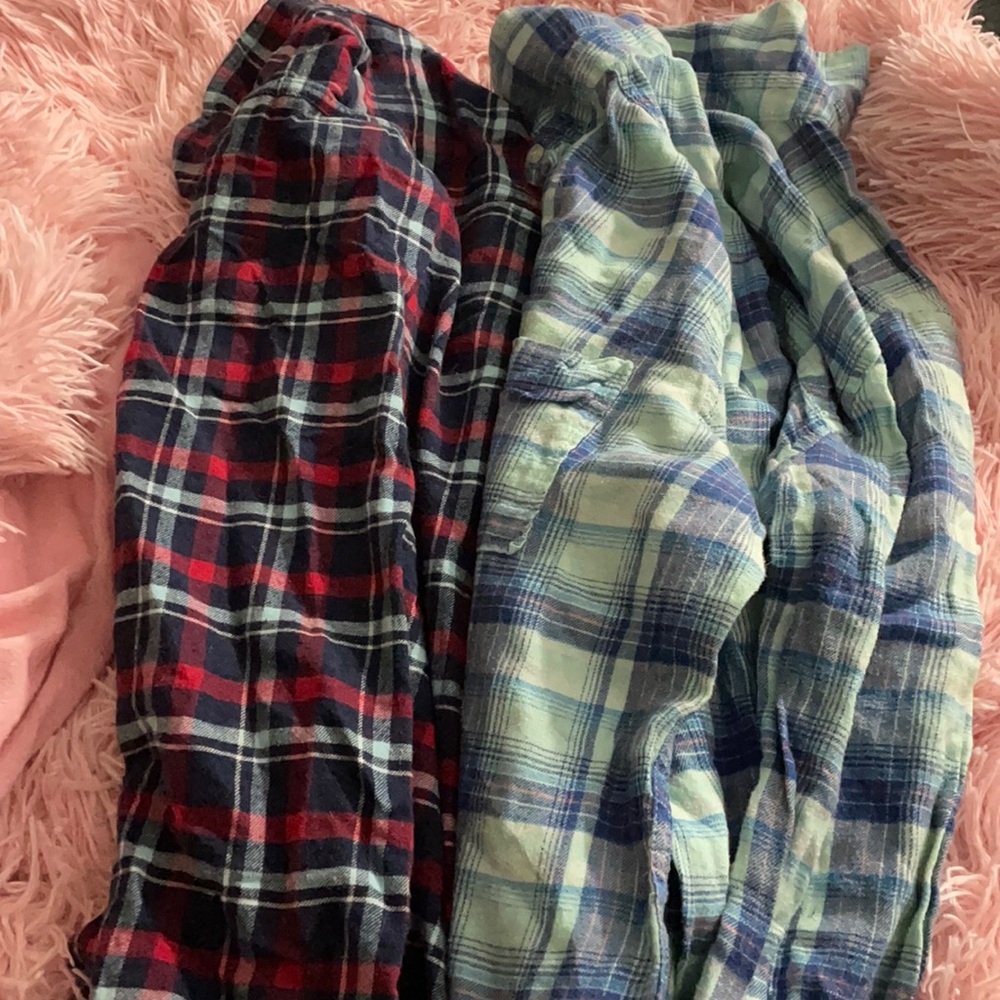 Hollister flannel shirts
